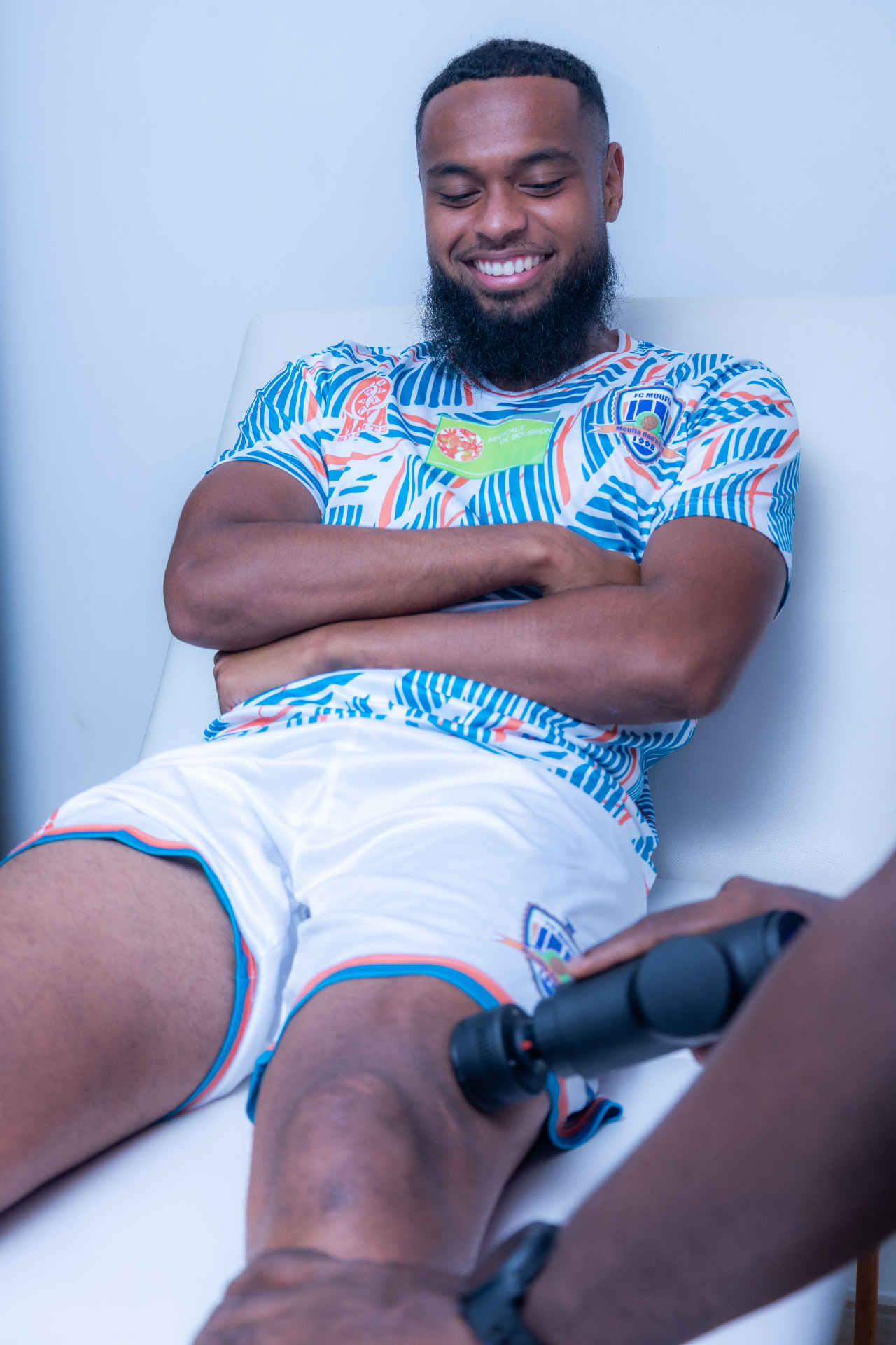 Athlète en récupération sportive